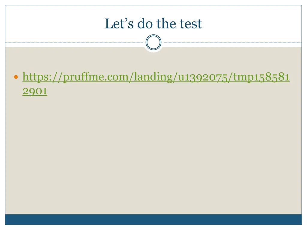 let s do the test