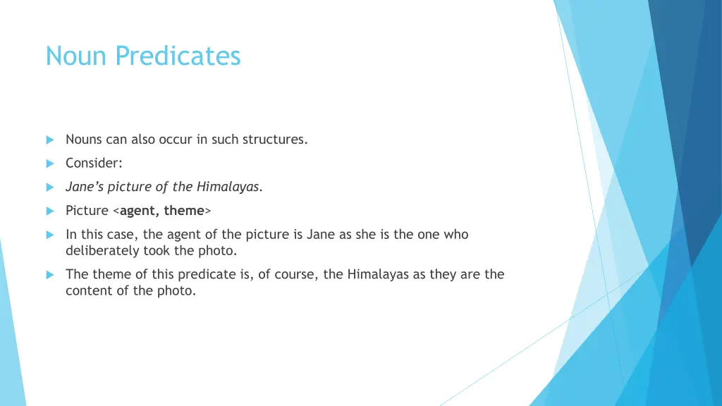 noun predicates