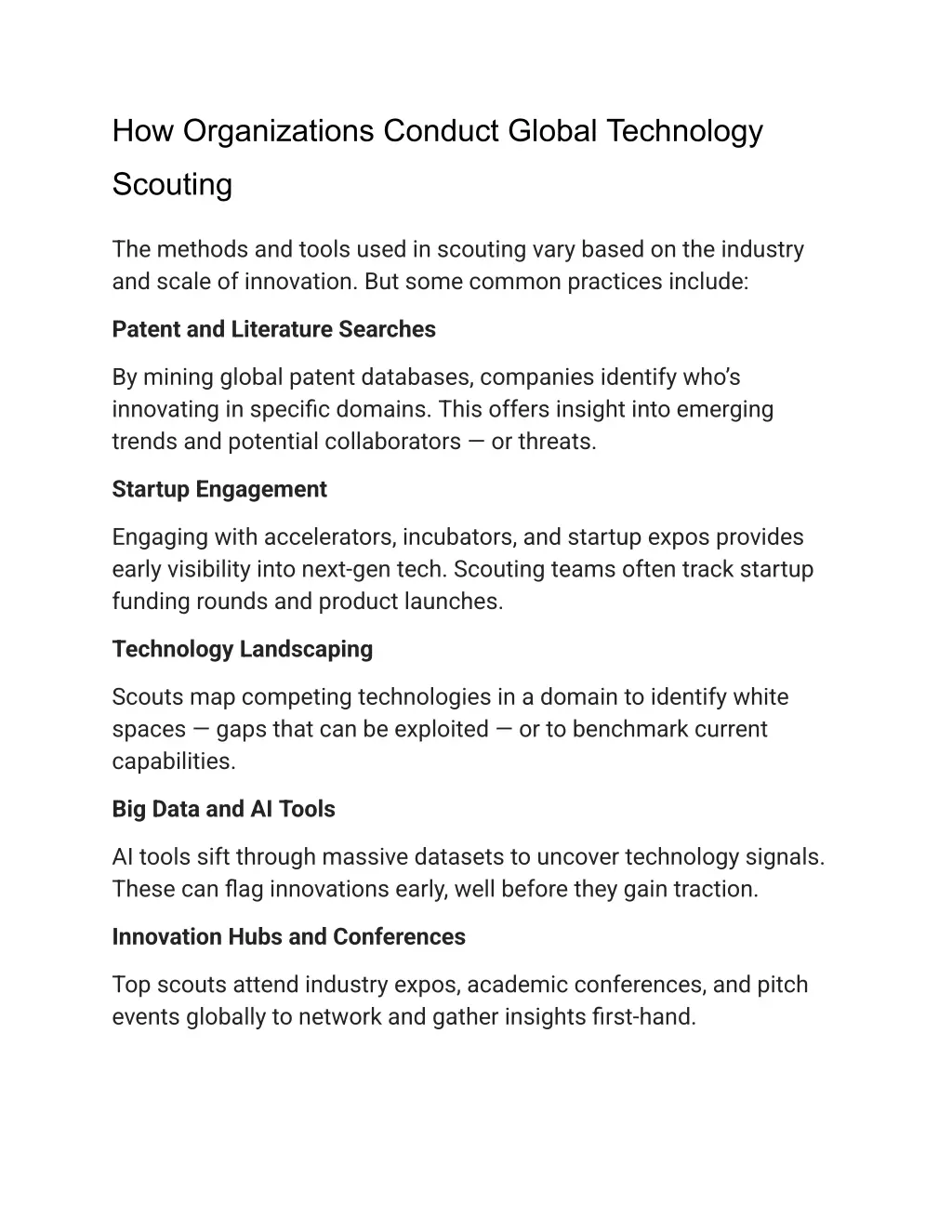 how organizations conduct global technology