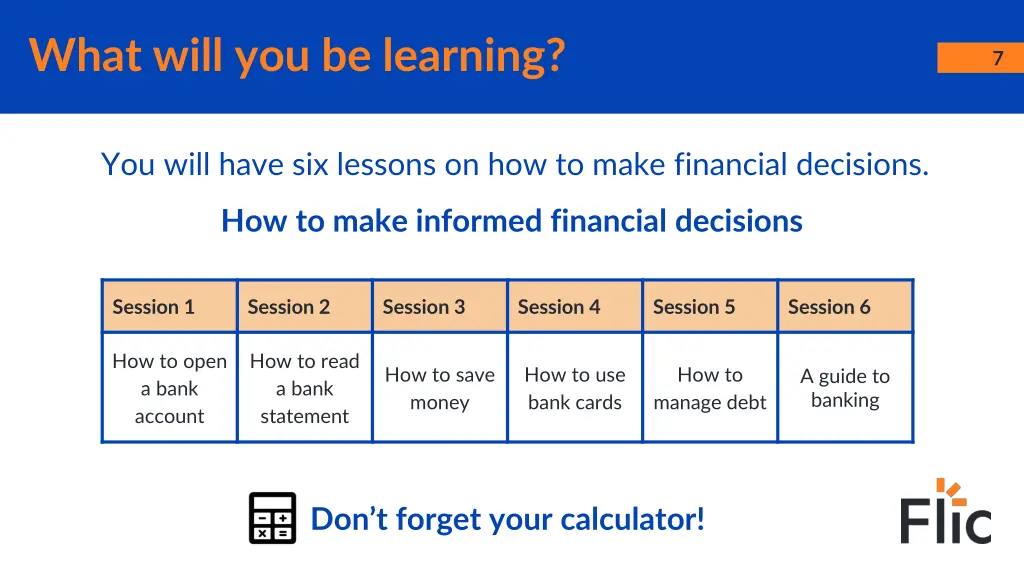 what will you be learning
