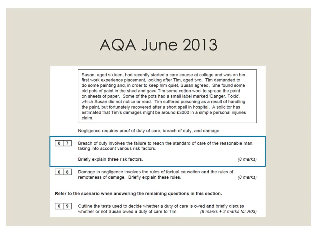 aqa june 2013