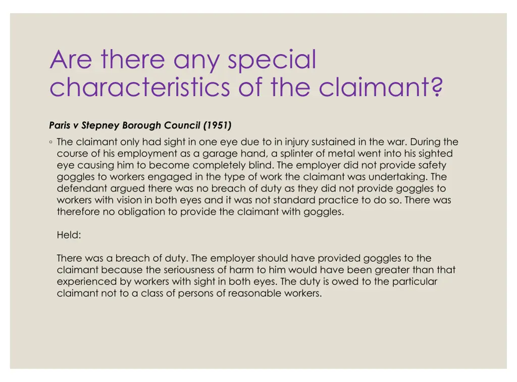 are there any special characteristics