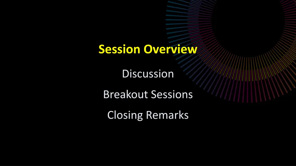 session overview