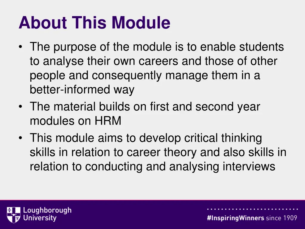 about this module