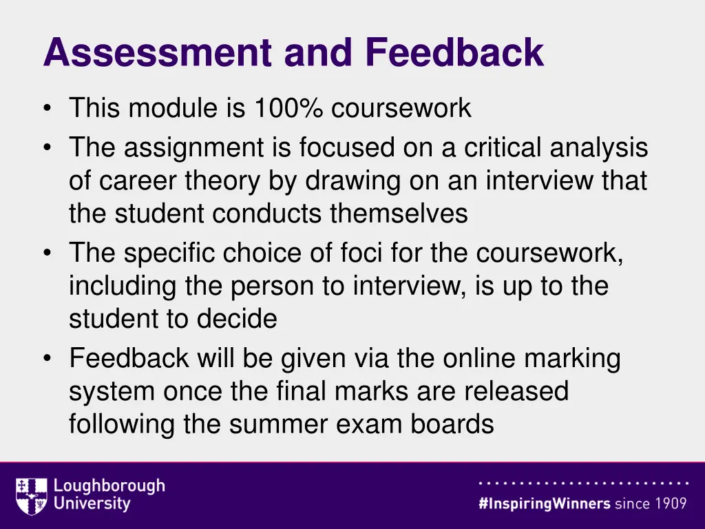 assessment and feedback