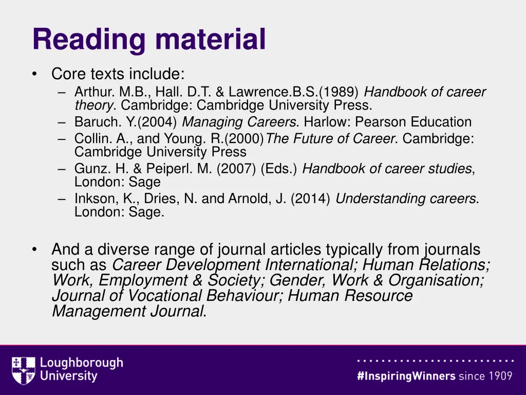 reading material core texts include arthur