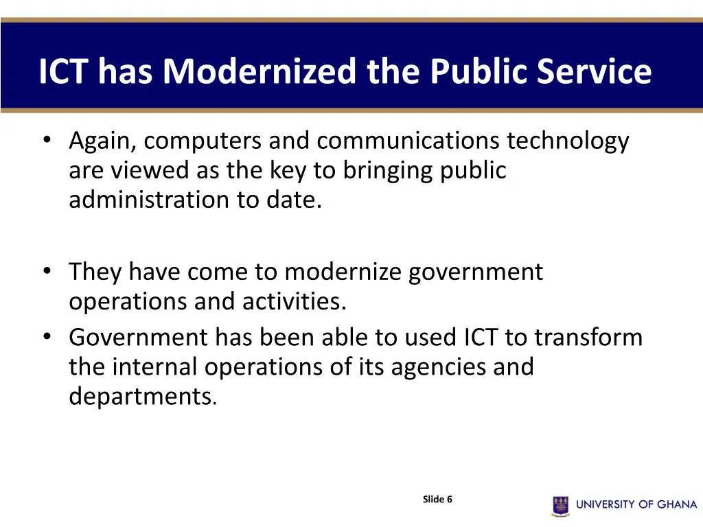 ict has modernized the public service