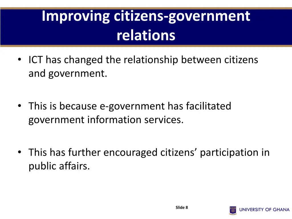 improving citizens government relations