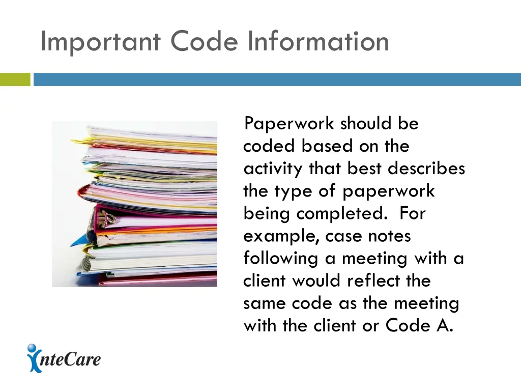 important code information 1