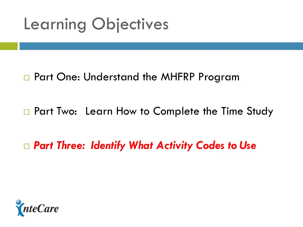 learning objectives 2