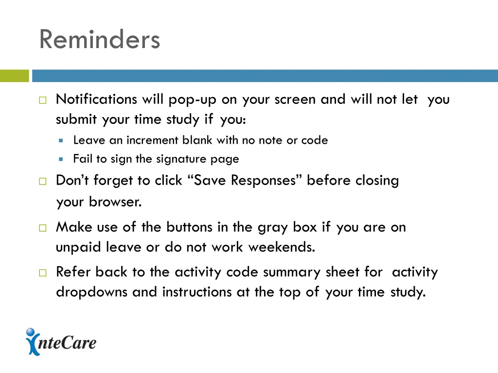 reminders