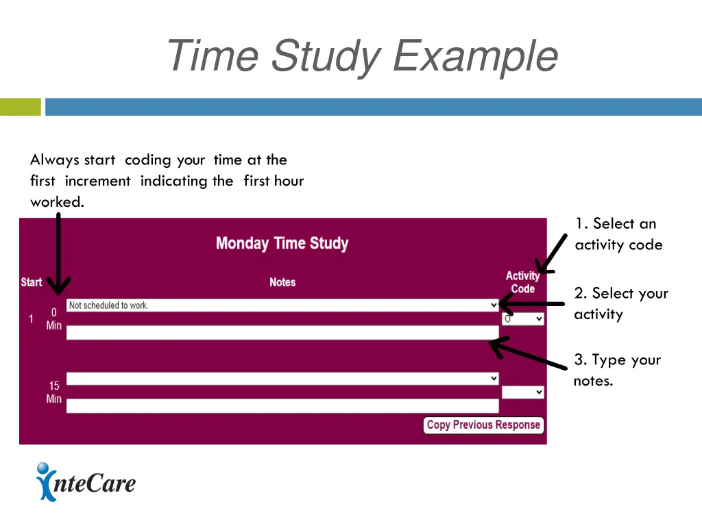 time study example