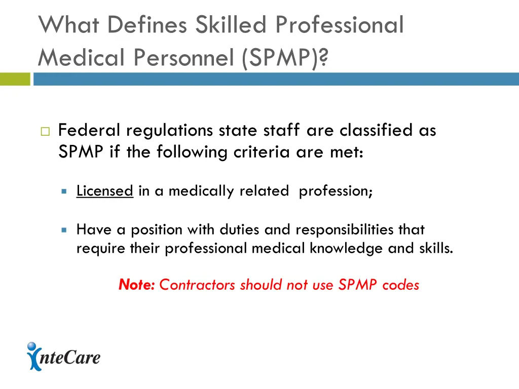 what defines skilled professional medical