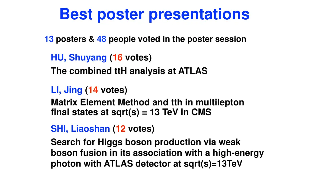 best poster presentations