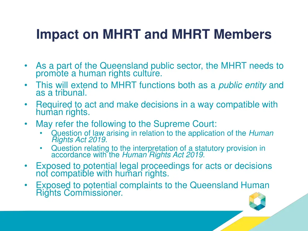 impact on mhrt and mhrt members