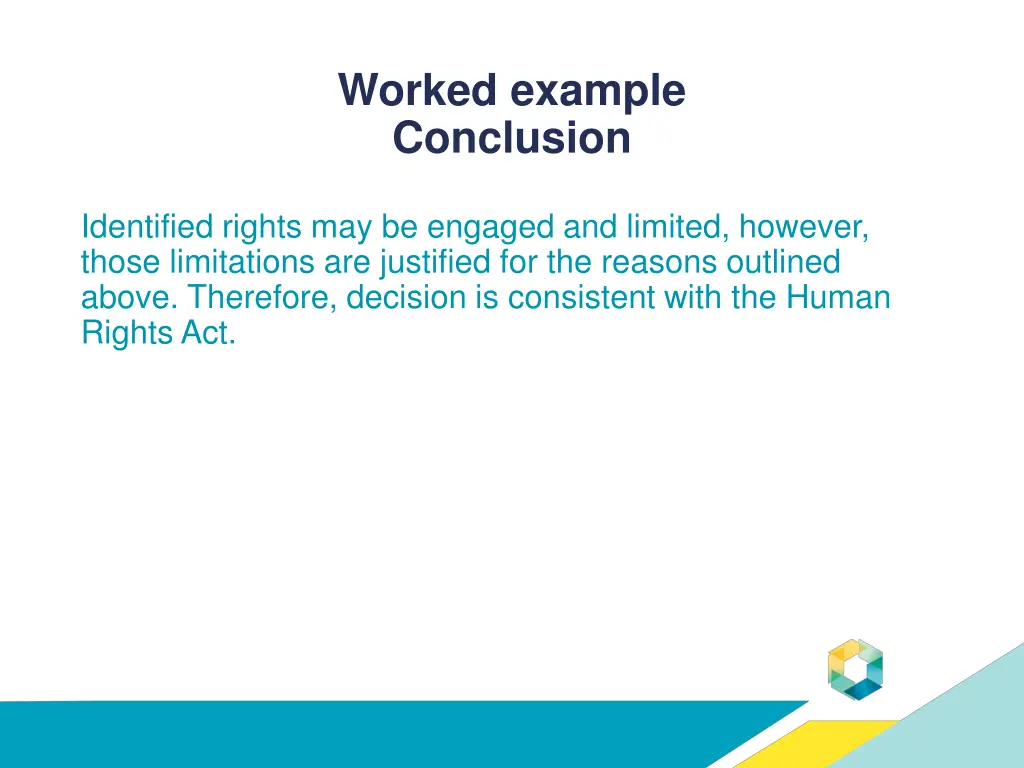 worked example conclusion