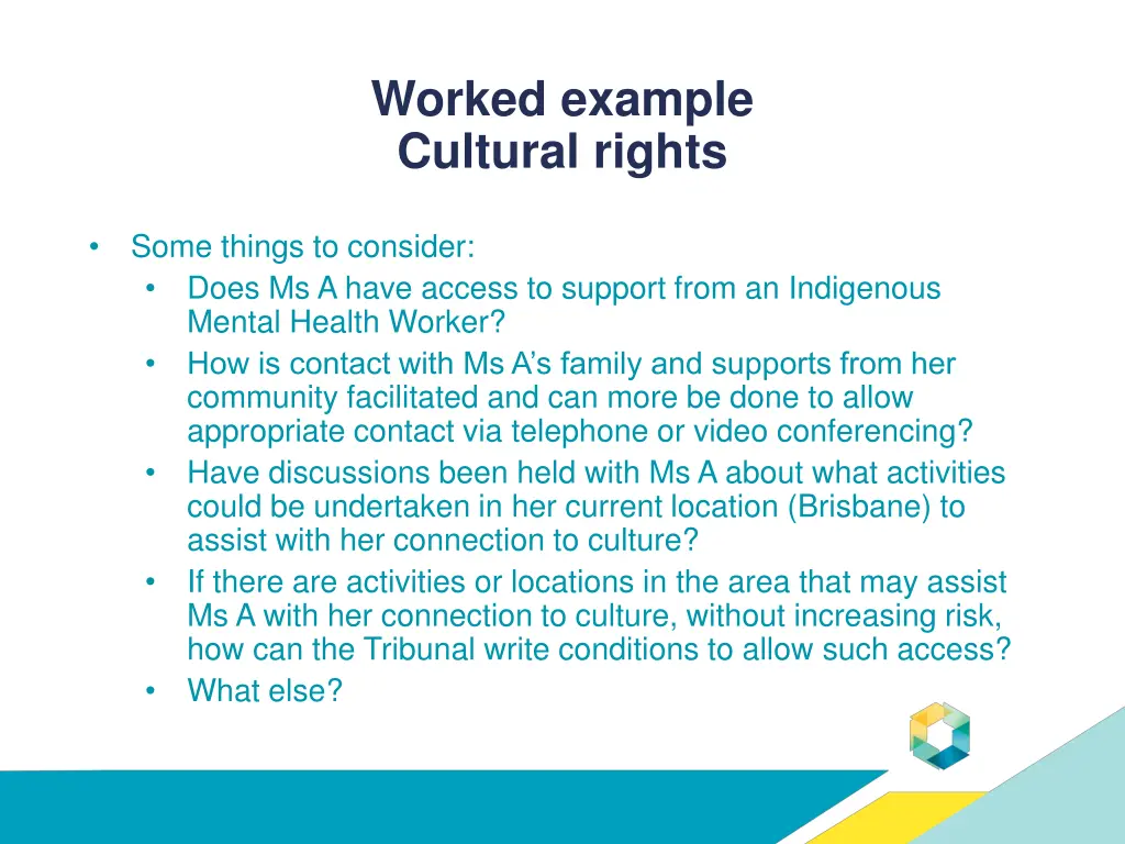 worked example cultural rights