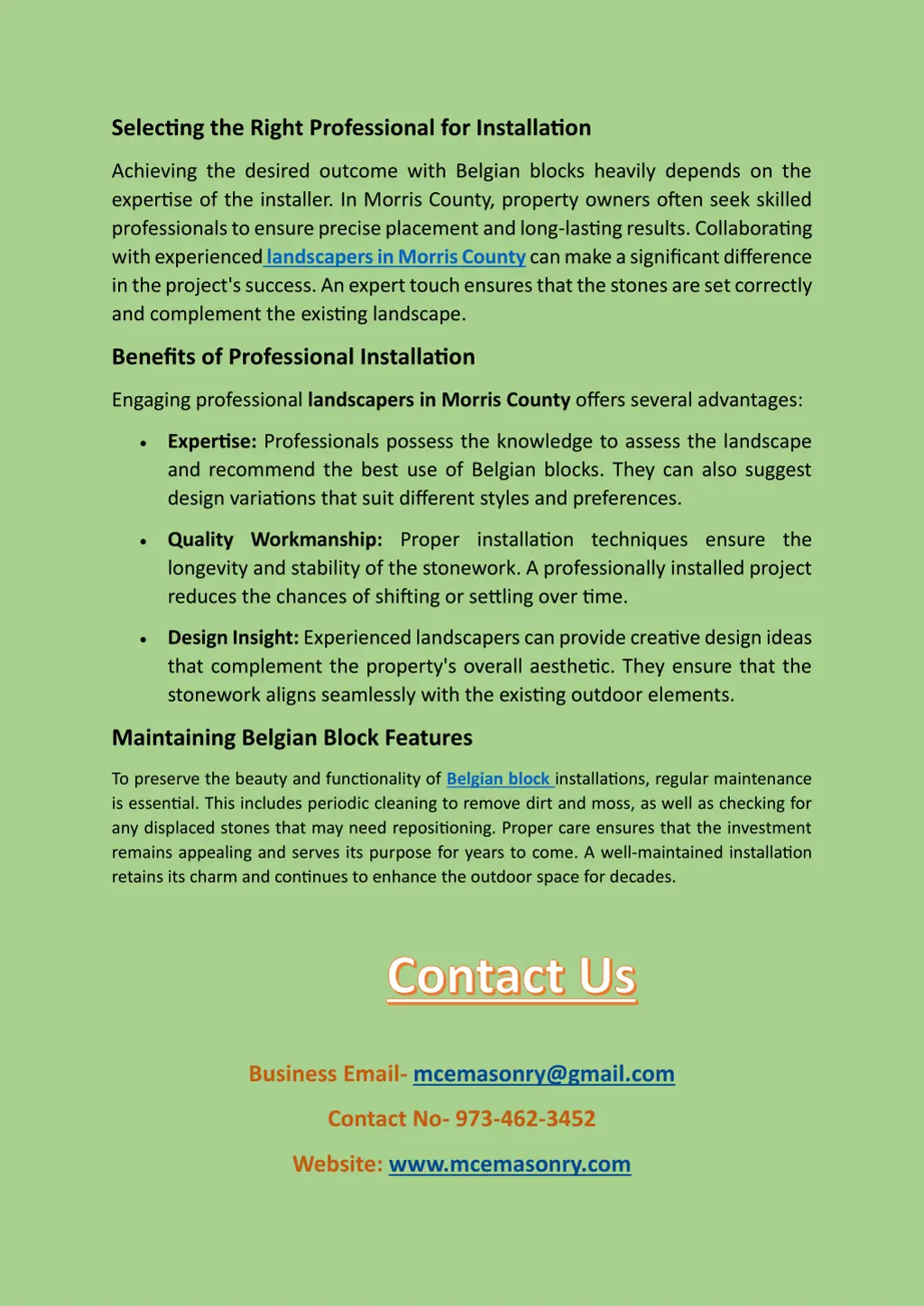 selecting the right professional for installation