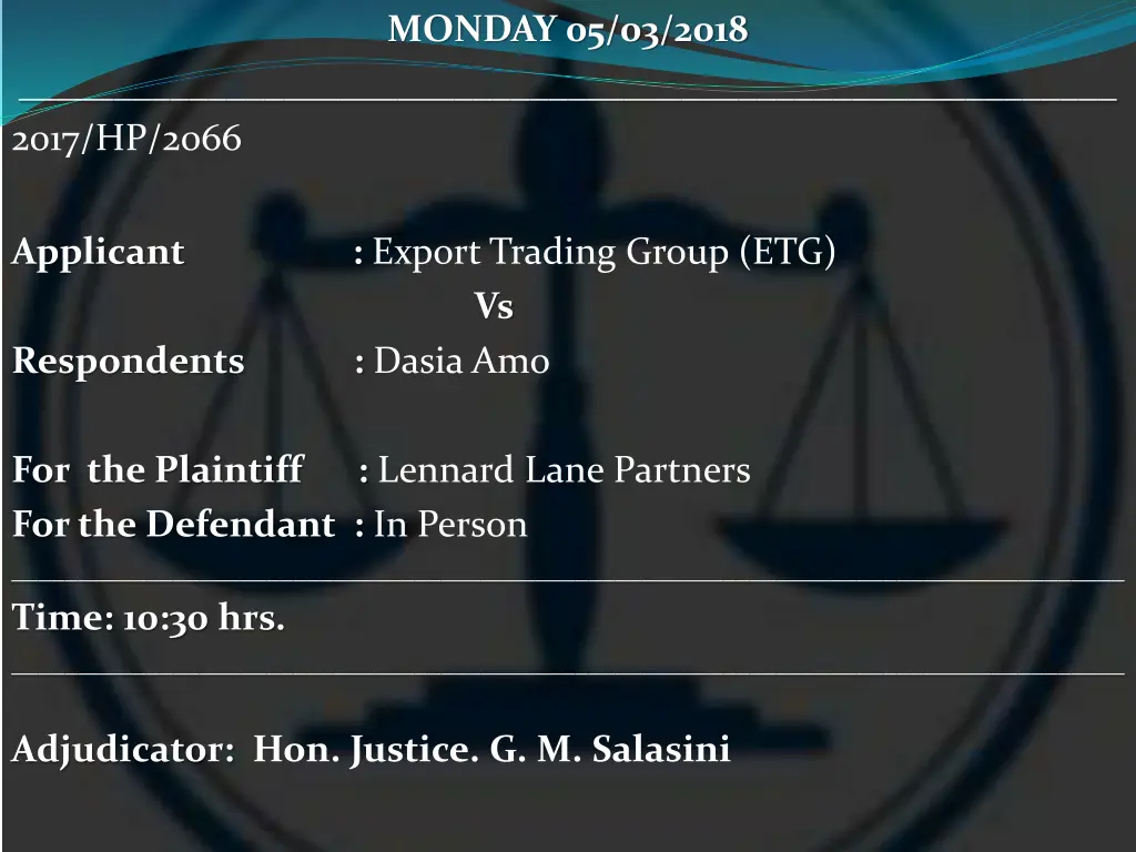 monday 05 03 2018 1