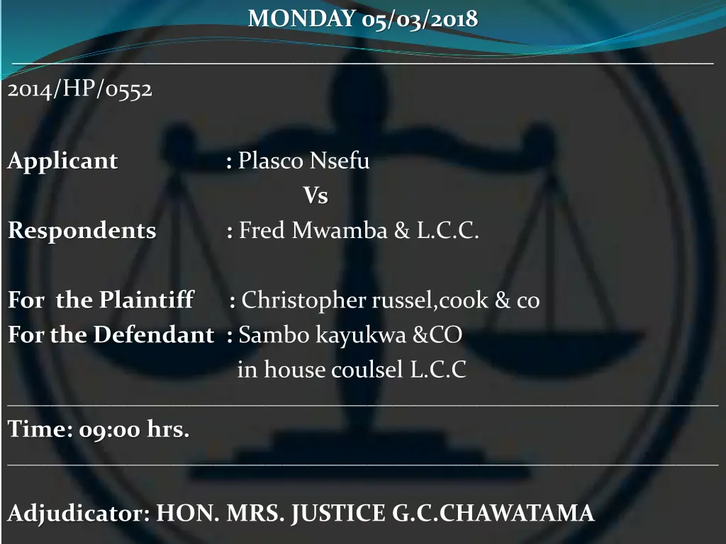 monday 05 03 2018 10