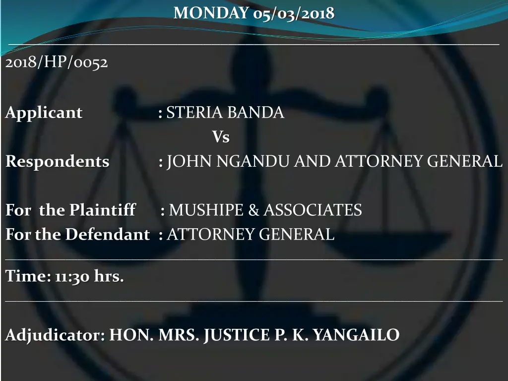 monday 05 03 2018 14
