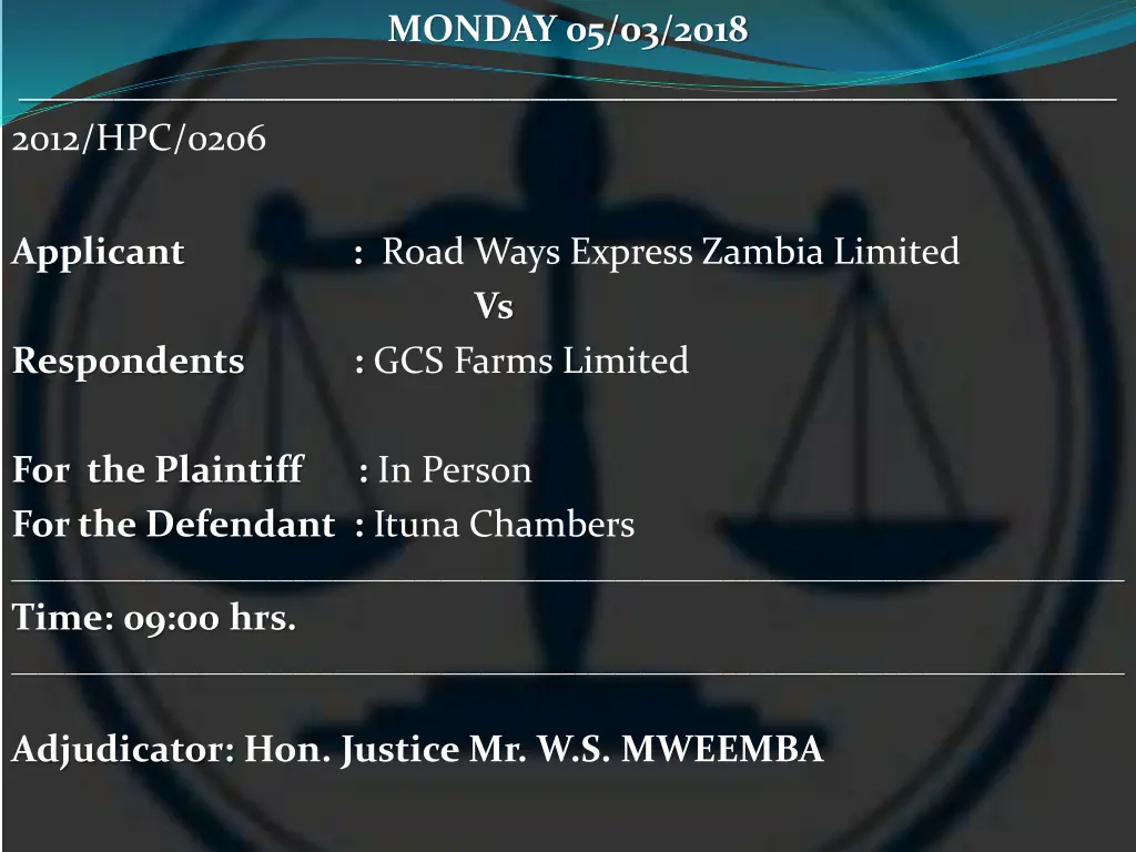 monday 05 03 2018 15