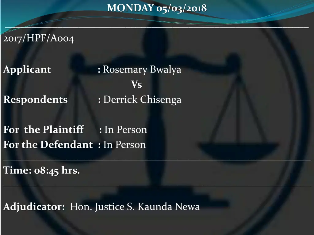 monday 05 03 2018 3