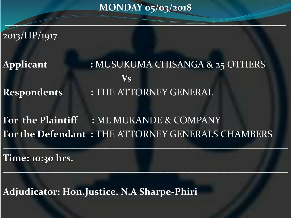 monday 05 03 2018 8