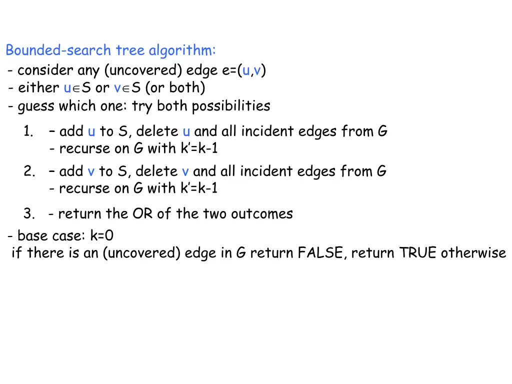 bounded search tree algorithm