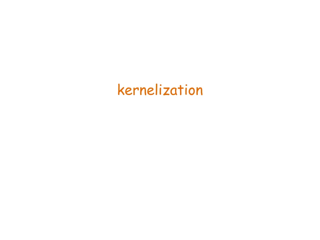 kernelization