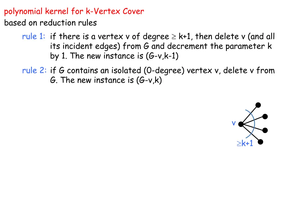 polynomial kernel for k vertex cover based