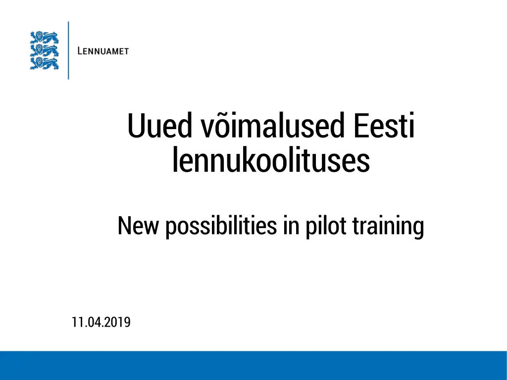 uued v imalused eesti lennukoolituses