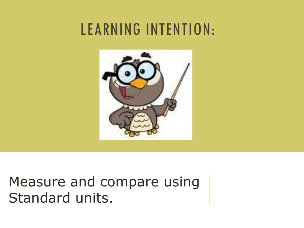 learning intention