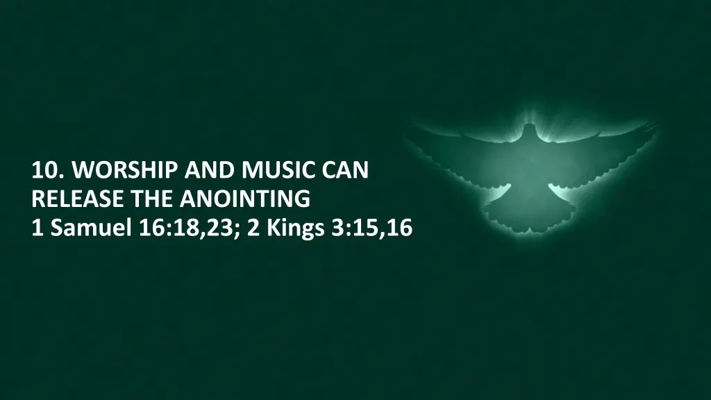 10 worship and music can release the anointing