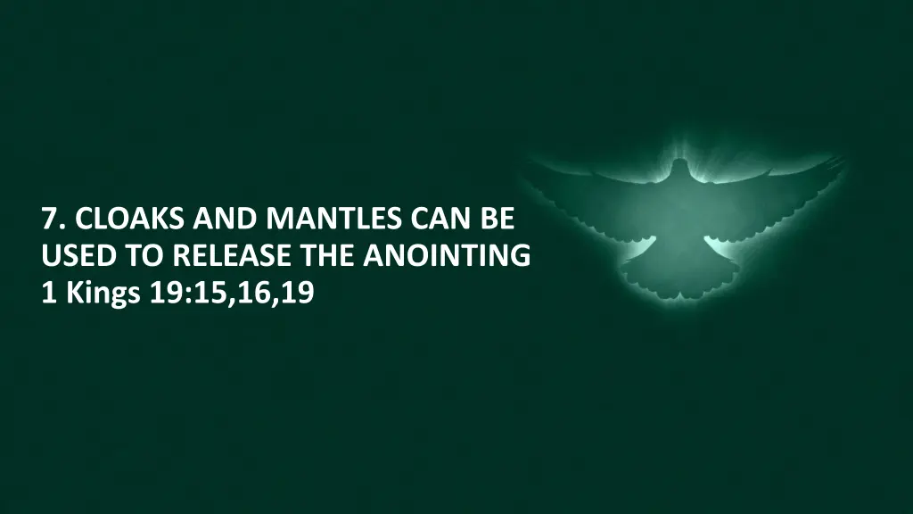 7 cloaks and mantles can be used to release