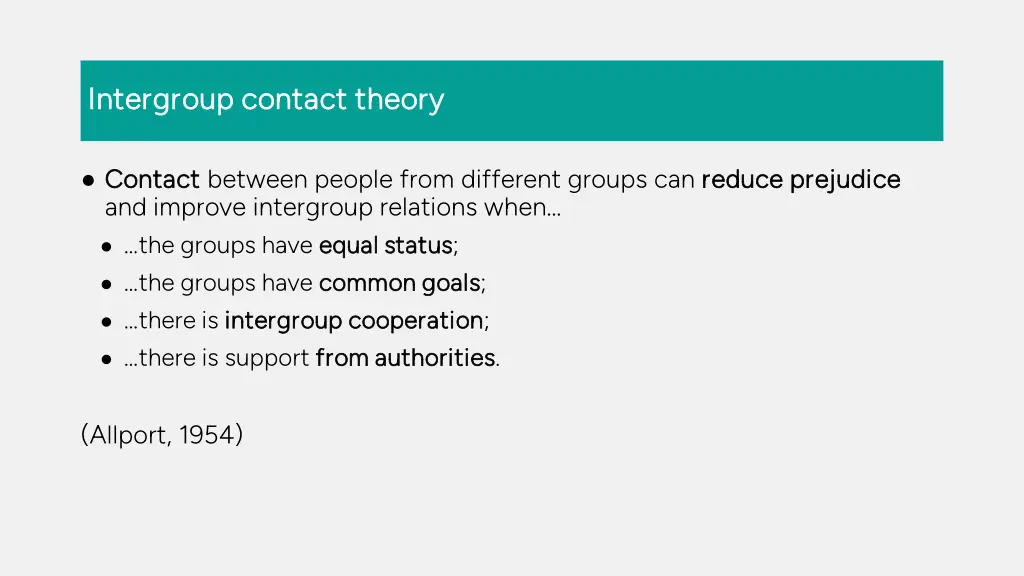 intergroup contact theory intergroup contact