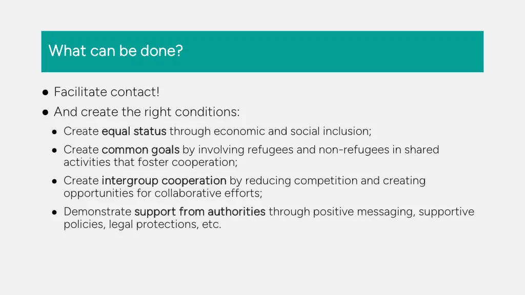 what can be done what can be done