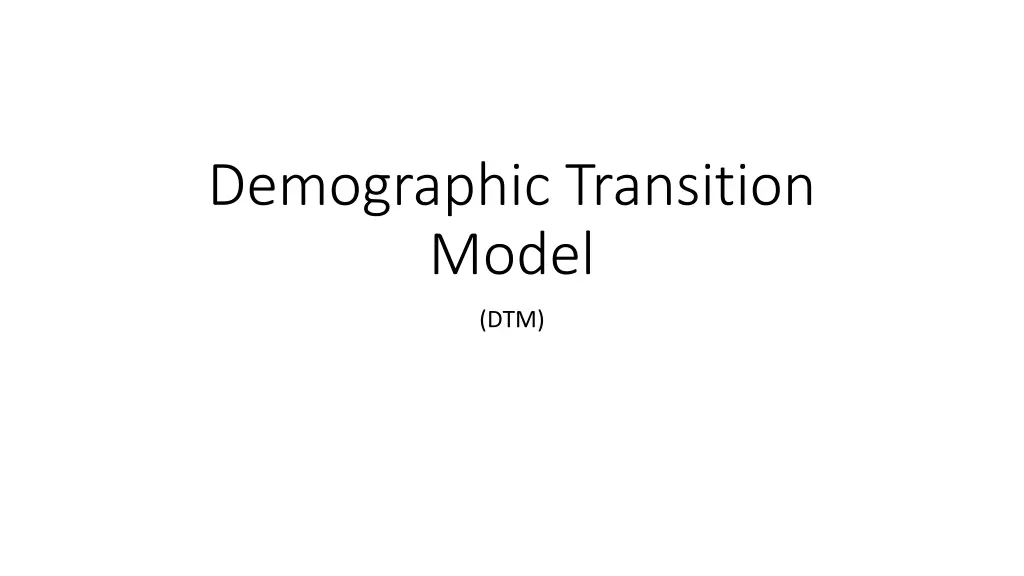 demographic transition model