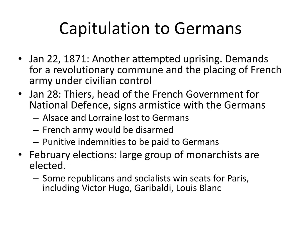 capitulation to germans