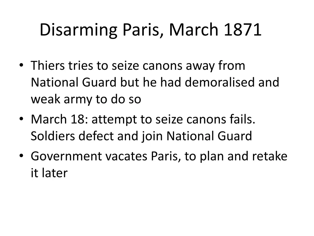 disarming paris march 1871