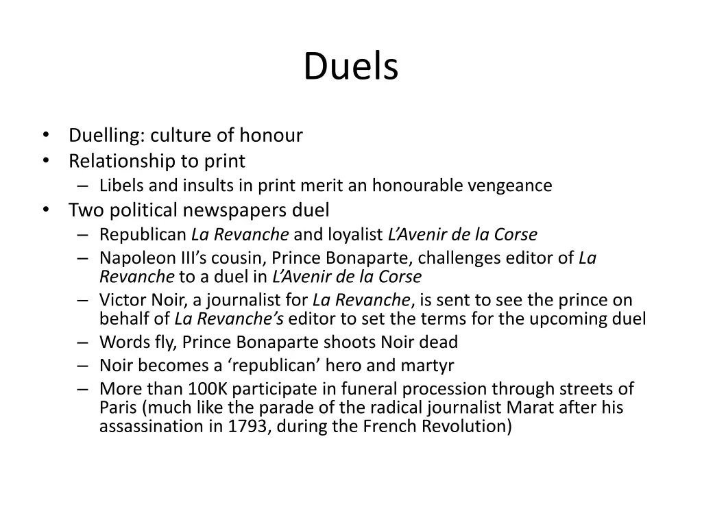 duels