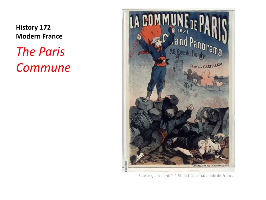 history 172 modern france the paris commune