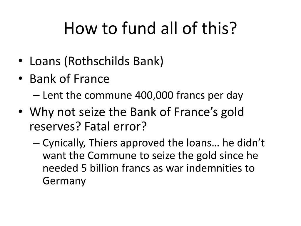 how to fund all of this