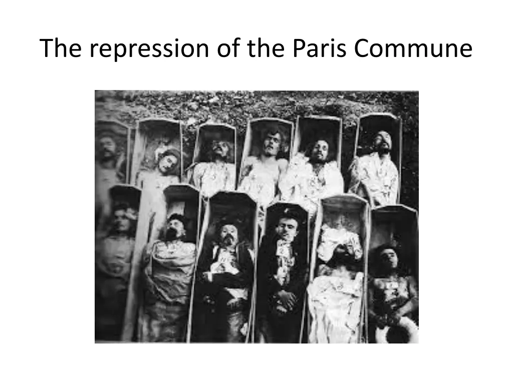 the repression of the paris commune