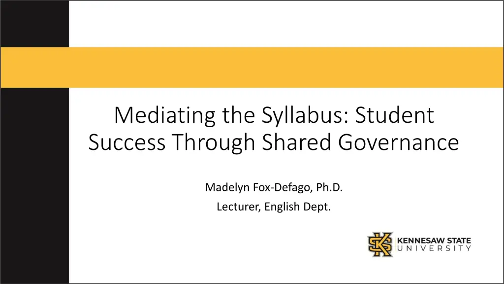 mediating the syllabus student success through