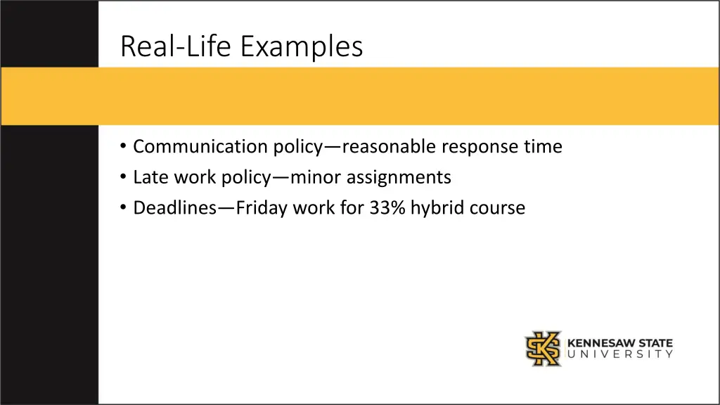 real life examples