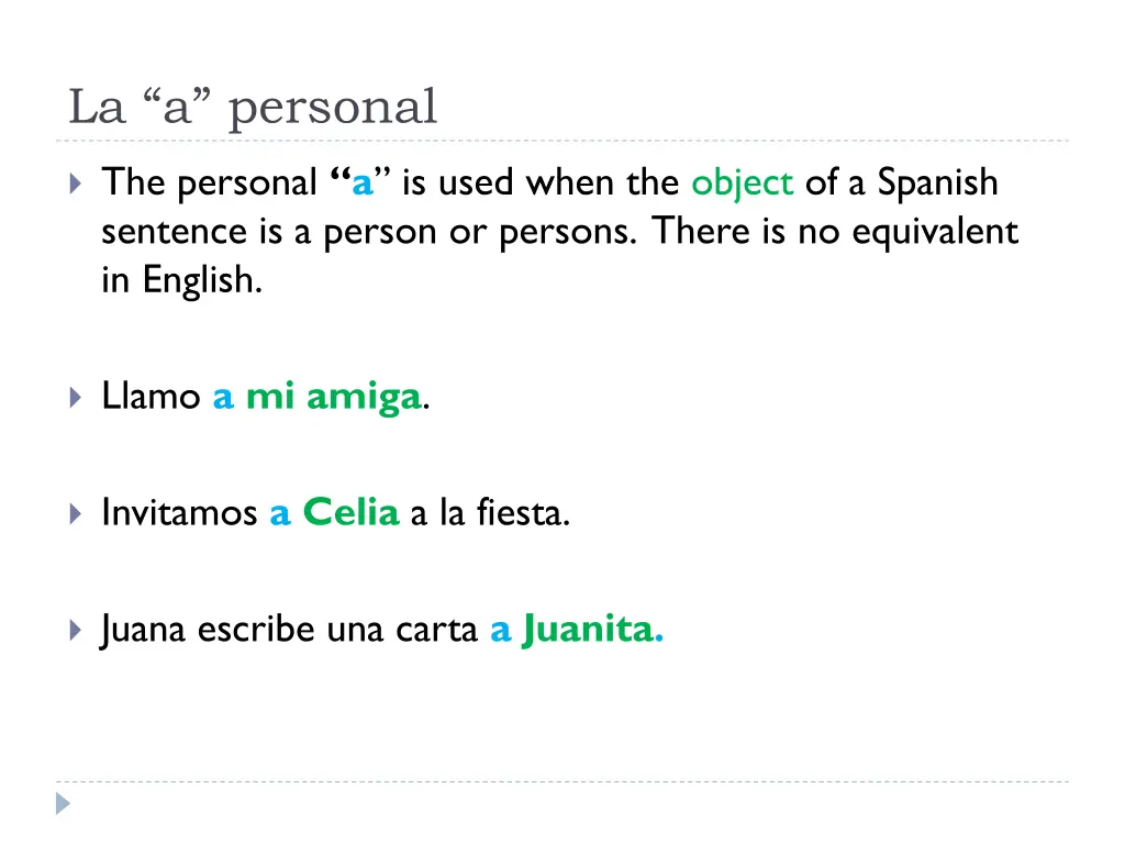 la a personal
