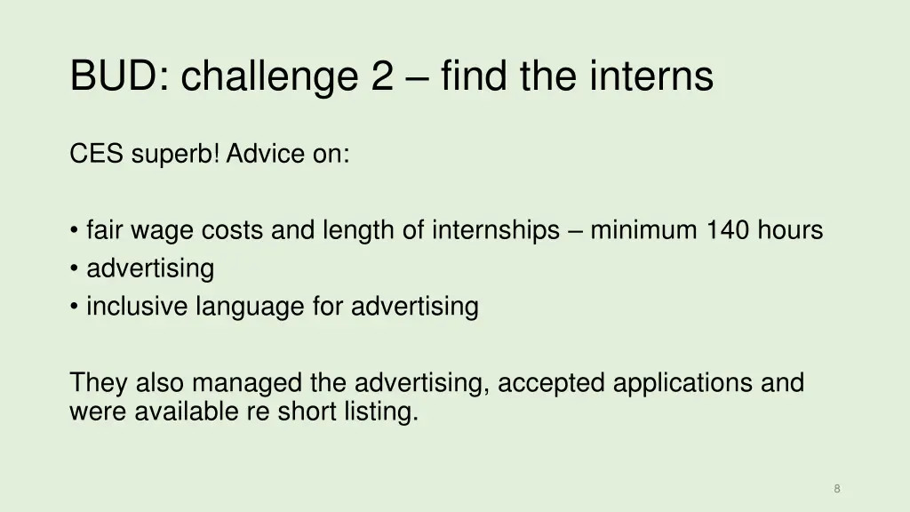 bud challenge 2 find the interns