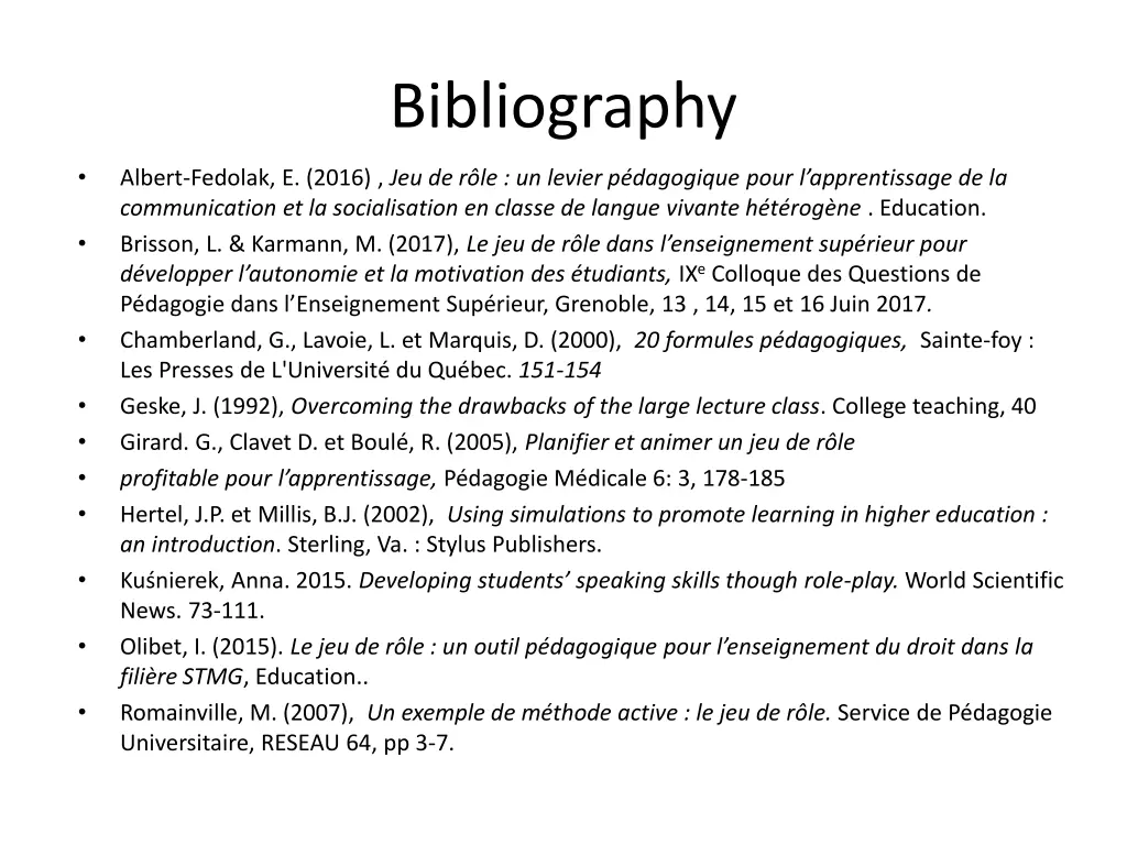 bibliography