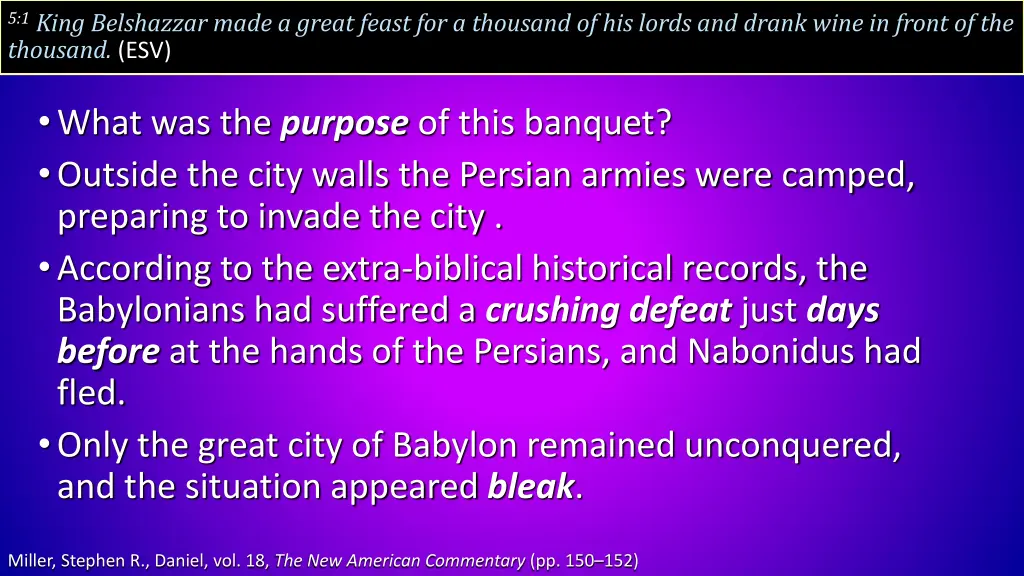 5 1 king belshazzar made a great feast 1